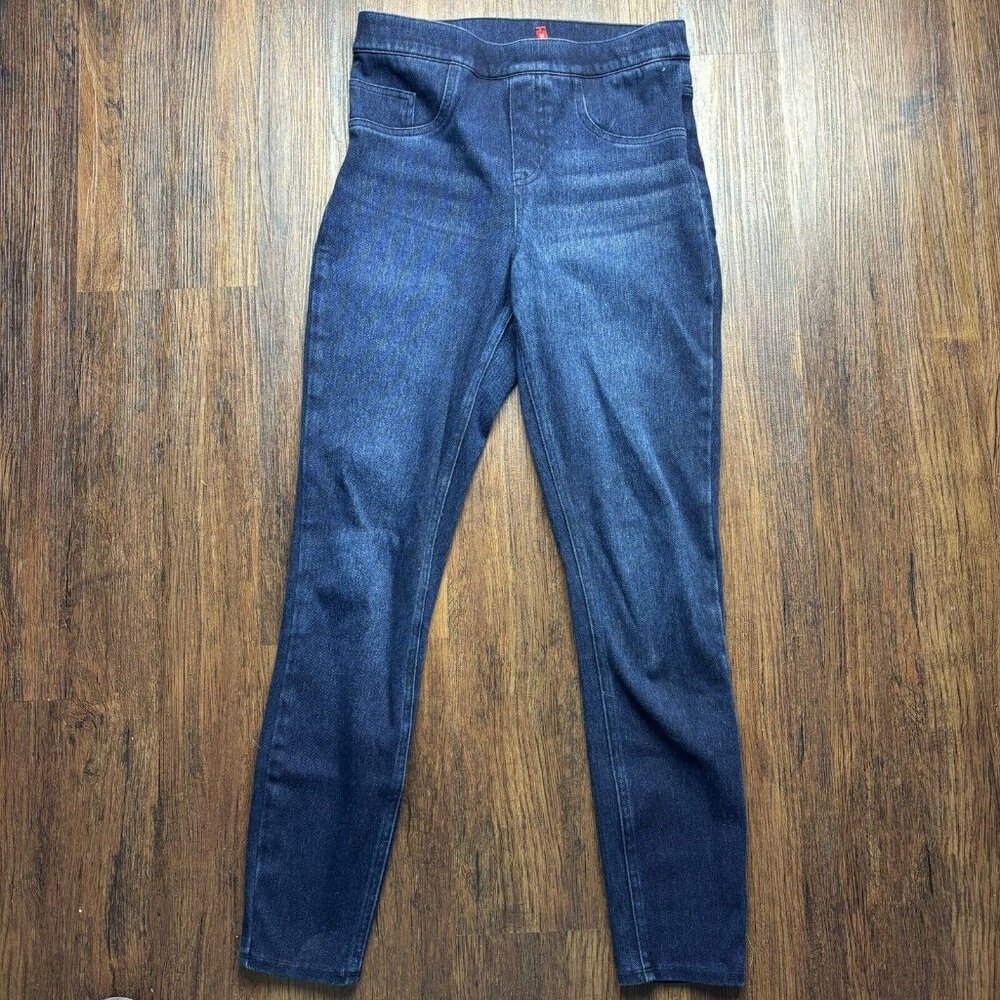 Spanx Pull On Skinny Jeans Dark Wash Women’s Size Small